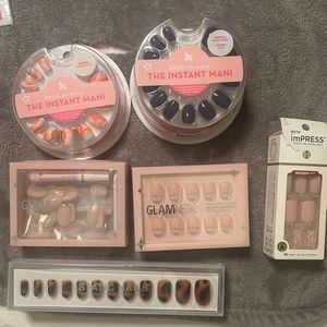 Assorted Press-On Nail Kits - Olive & June, Glamnetic, Static